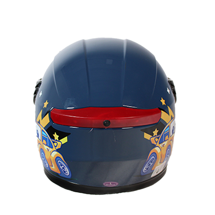 CASCO DE MOTOCICLISTA INFANTIL MEK CHAMPION AZUL C/LUZ