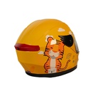 CASCO DE MOTOCICLISTA INFANTIL MEK TIGGER AMARILLO C/LUZ
