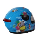 CASCO DE MOTOCICLISTA INFANTIL MEK SWEET AZUL C/LUZ