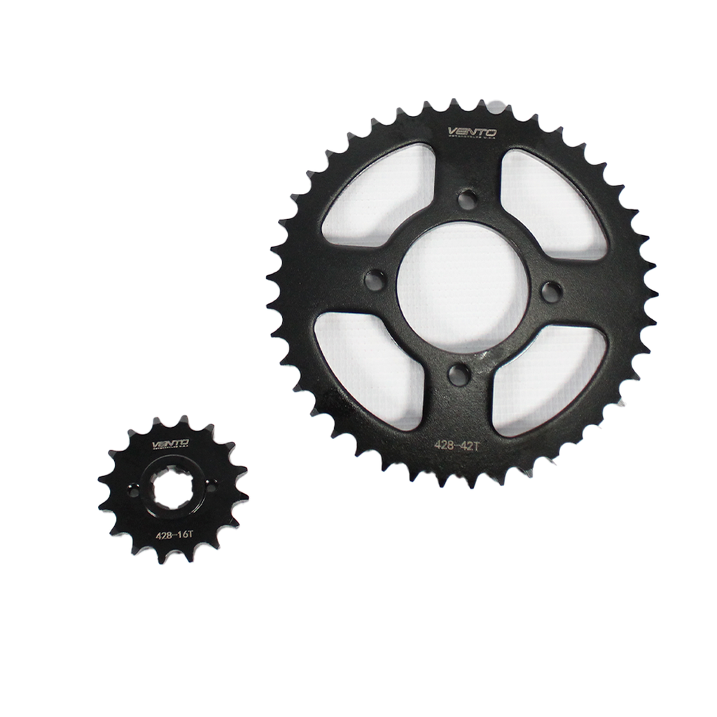 KIT DE SPROCKET CORONA 41T / PIÑON 14T CADENA REFORZADA NEGRA 428H-102 BLAST 125 >2022 > 2023 > 2024 > 2025 > 2026 AVENUE 125 >2022 > 2023