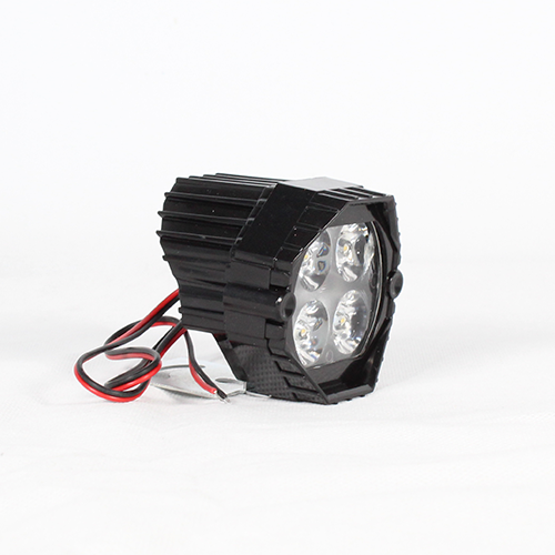 FARO AUXILIAR REDONDO 4 LED LUZ BLANCA CON LUZ ALTA,BAJA Y ESTROBO