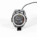 FARO LED CON LUPA Y OJO DE ANGEL AZUL CON PROTECTOR LUZ BLANCA ALTA,BAJA Y ESTROBO