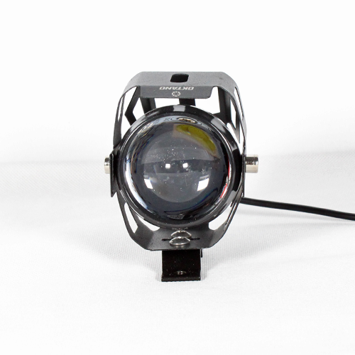 FARO LED CON PROTECTOR LUPA LUZ BLANCA ALTA,BAJA Y ESTROBO