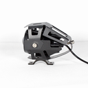 FARO LED CON PROTECTOR LUPA LUZ BLANCA ALTA,BAJA Y ESTROBO