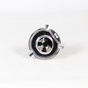 FOCO DE FARO LED H4 LUZ BLANCA 4 LADOS CON CARCASA DORADA
