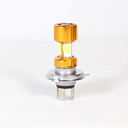 FOCO DE FARO LED H4 LUZ BLANCA 4 LADOS CON CARCASA DORADA