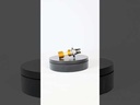 FOCO DE FARO LED H4 LUZ BLANCA 4 LADOS CON CARCASA DORADA