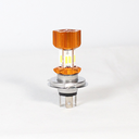 FOCO DE FARO LED H4 LUZ BLANCA OCHO LADOS CARCASA DORADA