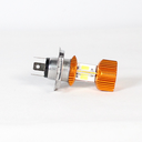 FOCO DE FARO LED H4 LUZ BLANCA OCHO LADOS CARCASA DORADA