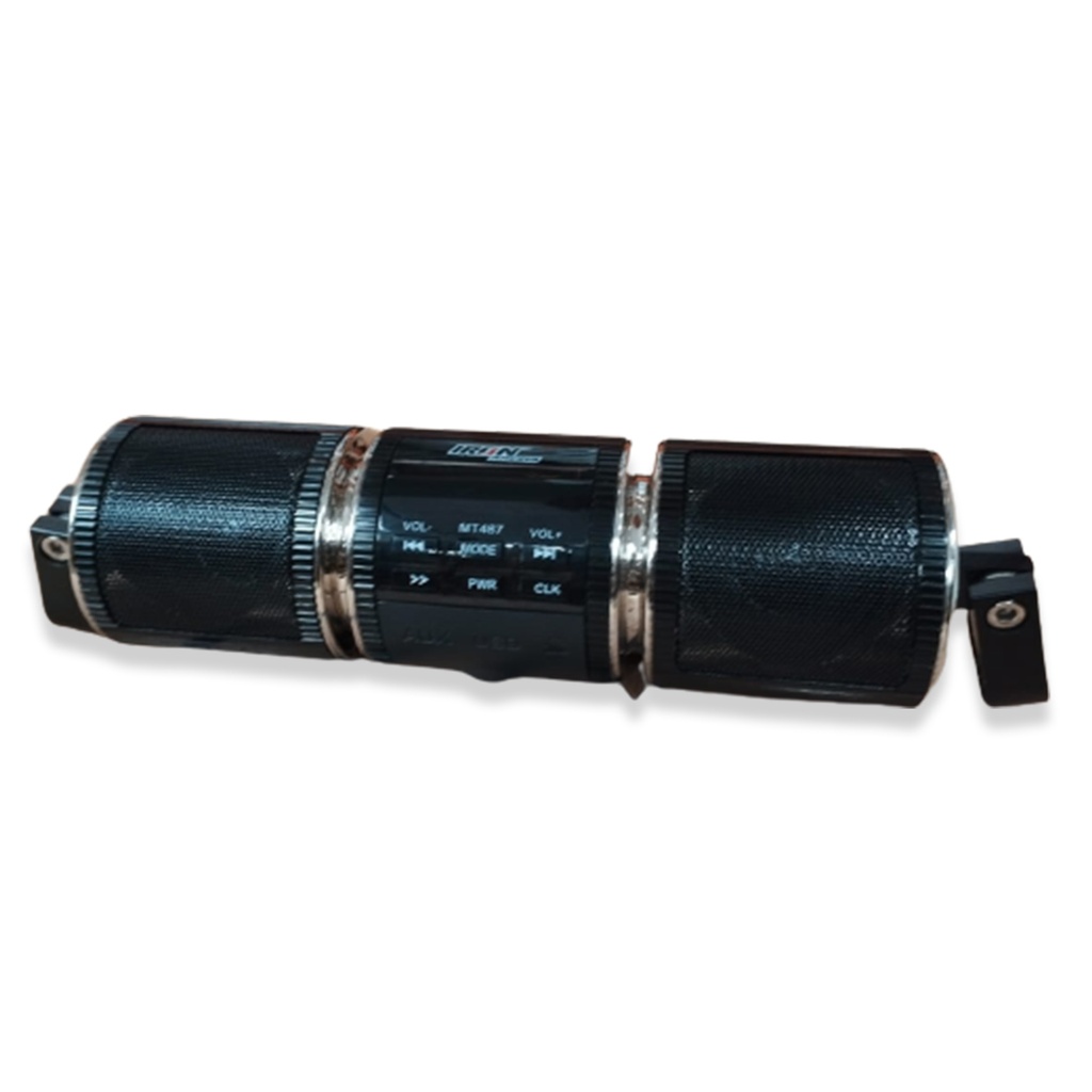 AUDIO FM C/ALARMA/BLUETOOTH/USB/TF/AISLAMIENTO ACUATICO PARA MOTOCICLISTA MSD-909 NEGRO