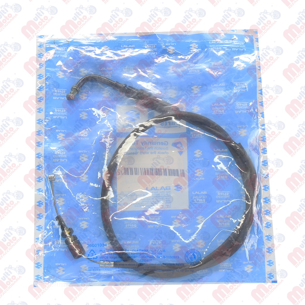 CHICOTE DE ACELERADOR COMPLETO BAJAJ DISC125ST, DISC150 S&F