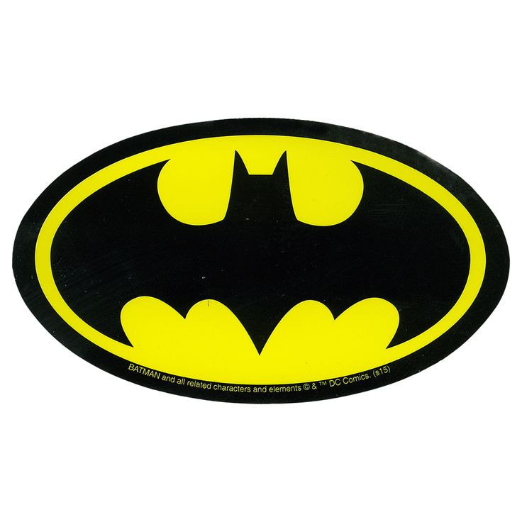 CALCOMANIA GRANDE ESCUDO BATMAN