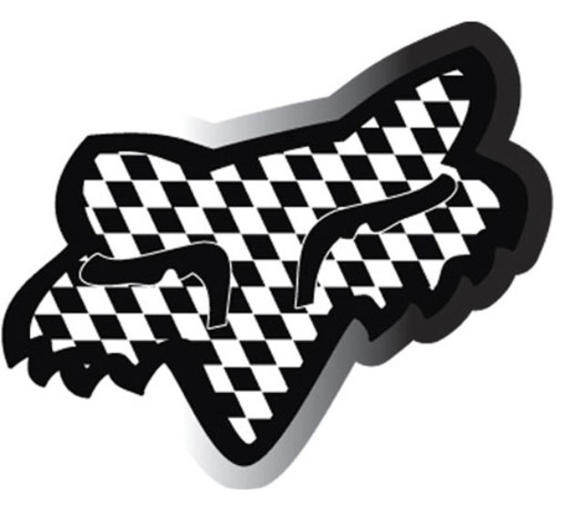 CALCOMANIA MEDIANA ACRILICO FOX CUADRADO