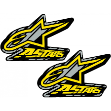 CALCOMANIA MEDIANA VINIL ALL STARS AMARILLO