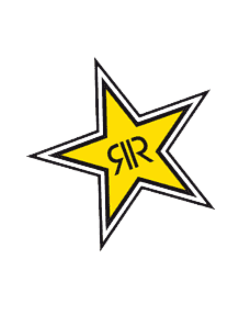 CALCOMANIA MEDIANA VINIL ROCK STARS LETRAS