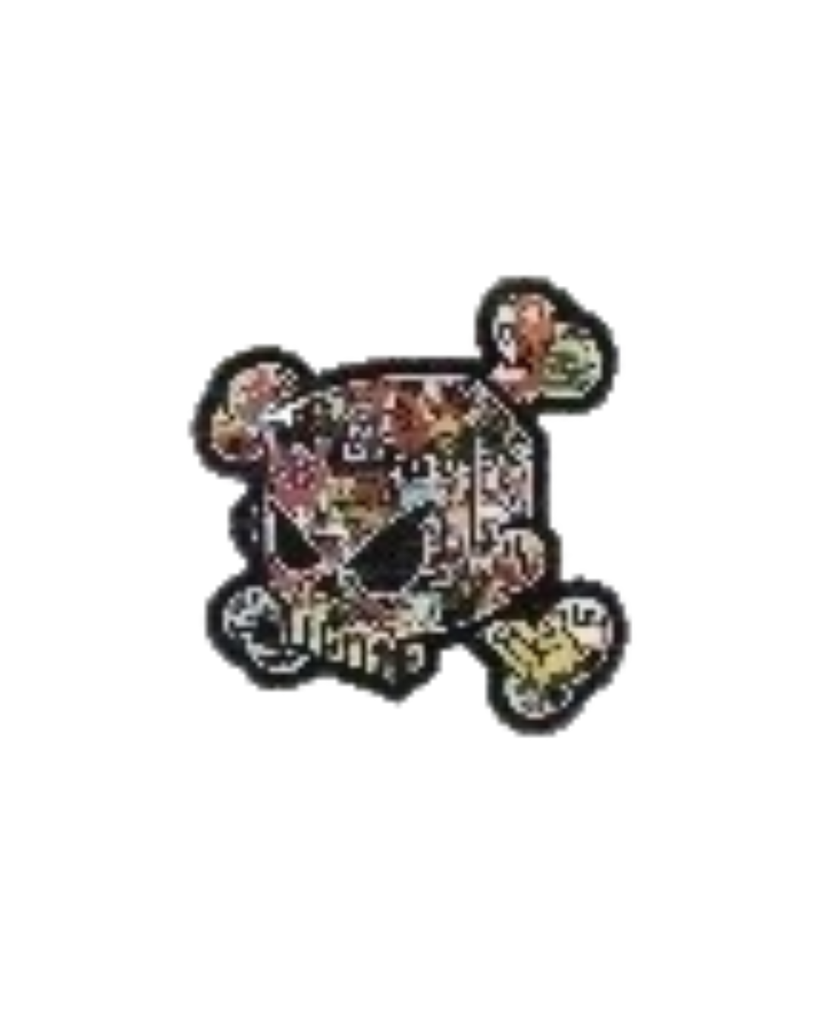 CALCOMANIA REFLEJANTE CALAVERA COLLAGE