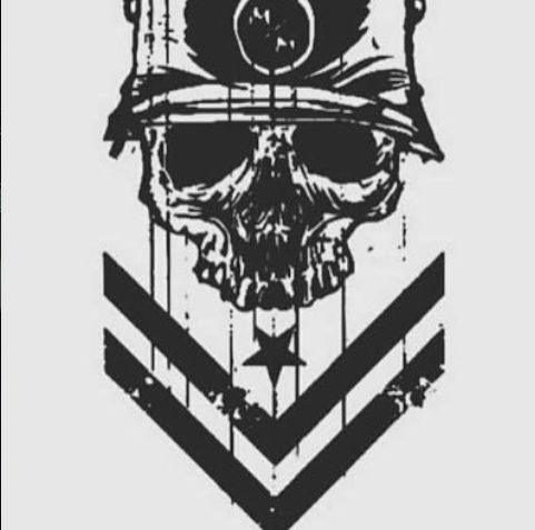 CALCOMANIA REFLEJANTE ESCUDO CALAVERA