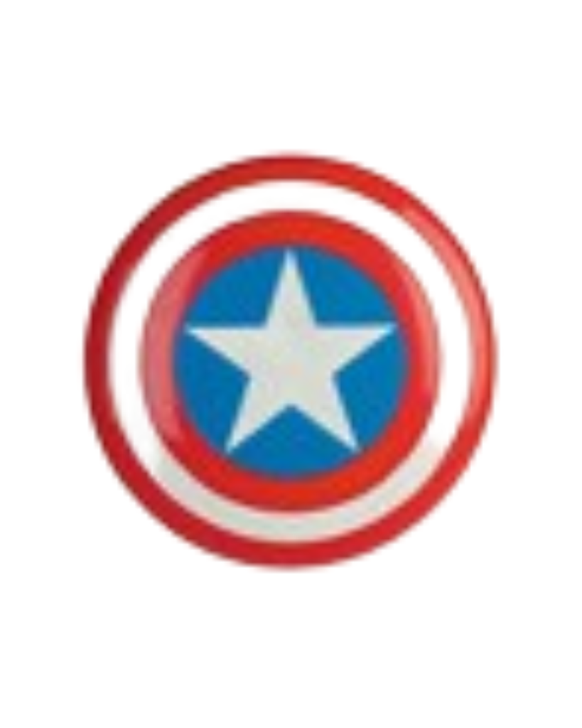 CALCOMANIA REFLEJANTE ESTRELLA CAPITAN AMERICA