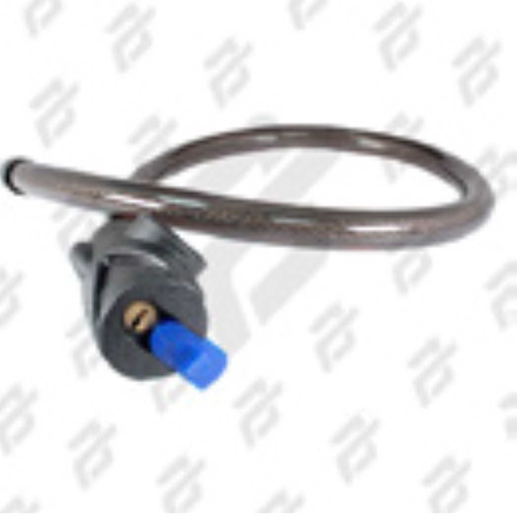 CANDADO DE CABLE 20 X 1000 mm LLAVE UNIVERSAL