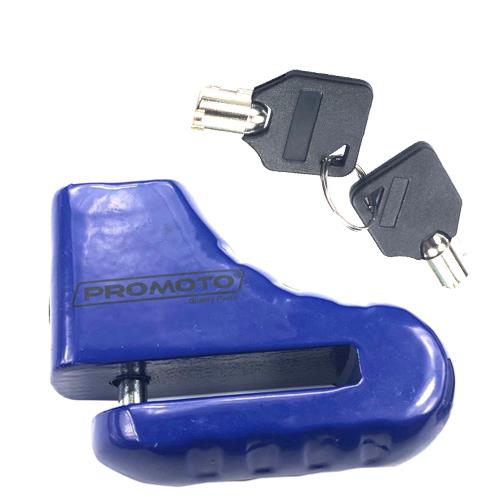 CANDADO DISCO FRENO PROMOTO ACERO AZUL 5.5MM