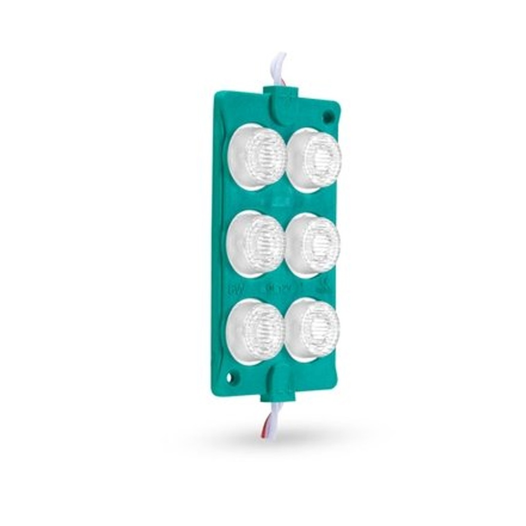 TIRA DE MODULO LED LATERAL DOBLE FILA 6 LUCES  (VERDE)