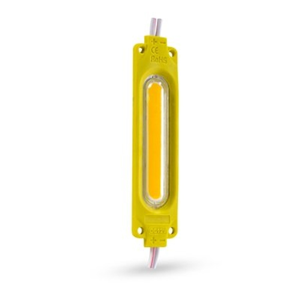 TIRA DE MODULO LED COB PLASMA 6 LUCES ENCAPSULADO  (AMARILLO)