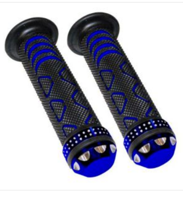 PUÑOS PUNTA ALUMINIO DIAMANTE PCR ANTIDERRAPANTE PUNTA DE ALUMINIO FORMA DE DIAMANTE\xa0 AZUL S/TUBO MOVIL MANUBRIO 7/8