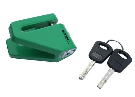 CANDADO ANTIRROBO PARA DISCO FRENO DE MOTOCICLETA IRON RACING IR-05 5.5MM NEON-VERDE