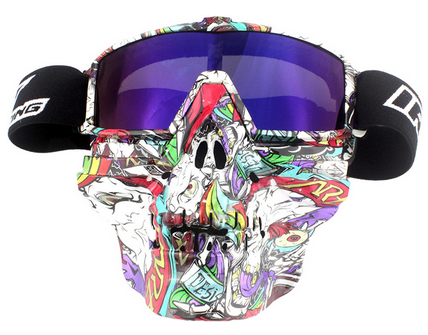 GOGGLES DIABLO ARMADO IRON RACING IR-800/191 LENTE AZUL