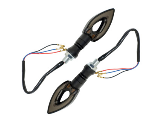 DIRECCIONAL DELANTERA/TRASERA FLECHA AMBAR SECUENCIAL CON CUARTO LED SET 12V