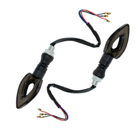 DIRECCIONAL DELANTERA/TRASERA FLECHA BLANCO SECUENCIAL CON CUARTO LED SET 12V