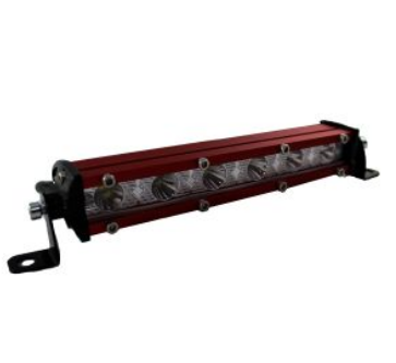 LUZ DE 6 LEDS ALUMINIO ROJO 12 Vcc 10 W"