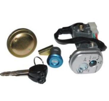 SWITCH INTERRUPTOR DE ENCENDIDO CON JUEGO DE LLAVES TAPON DE GASOLINA Y SEGURO DE ASIENTO 12 Vcc AT-110 /RT 12-14 / AT-110RTLED 14-16 / AT-110RT CON LED 16-17