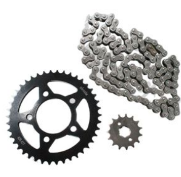 KIT DE SPROCKET CADENA REFORZADA 428H-120L SPROCKET 42T/15T VN ROCKETMAN-250 18-22/VN ROCKETMAN-250SP 20-22/VN ROCKETMAN-250CR 22/VN SCREAMER-250 21/VN STORM-250 21-22/VN THUNDERSTAR-250 20-22/VN TORNADO-250 21-22