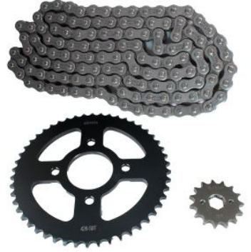 KIT DE SPROCKET IRON BOX CADENA REFORZADA 428H-130L SPROCKET 50T/15T VN CROSSMAX-250PRO 21-24/VN CROSSMAX-250 20-24
