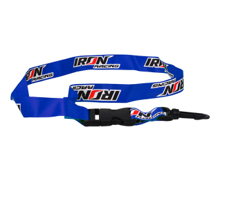 LLAVERO COLGANTE AZUL MARCA IRON RACING
