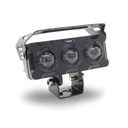 FARO AUXILIAR RECTANGULAR 3 OJOS CON LUPA LUZ BLANCA Y AMARILLA