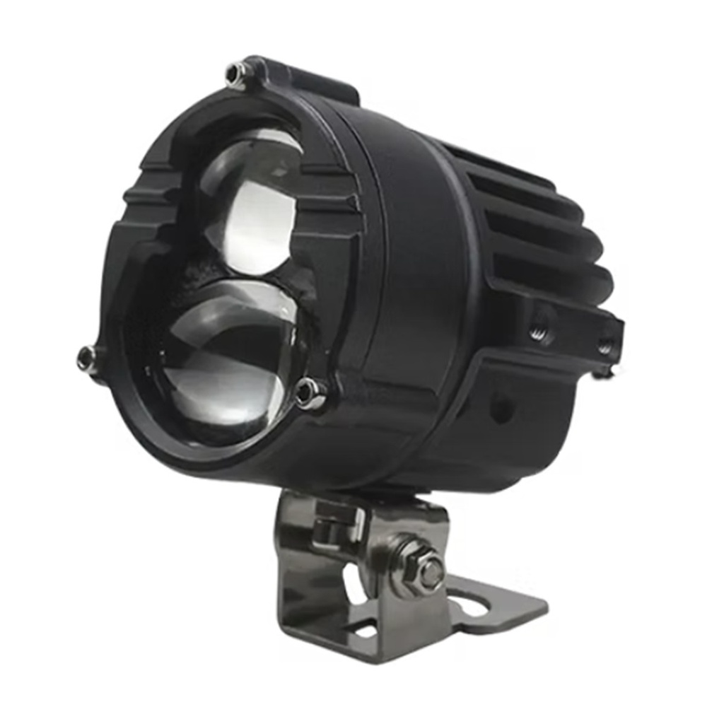 FARO AUXILIAR REDONDO CON MINI LUPA LUZ BLANCA Y AMARILLA