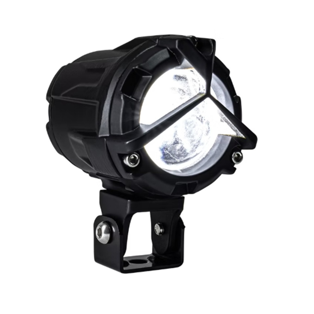 FARO AUXILIAR LED 1 LUPA LUZ BICOLOR AMARILLO-BLANCO 12/30V 30W