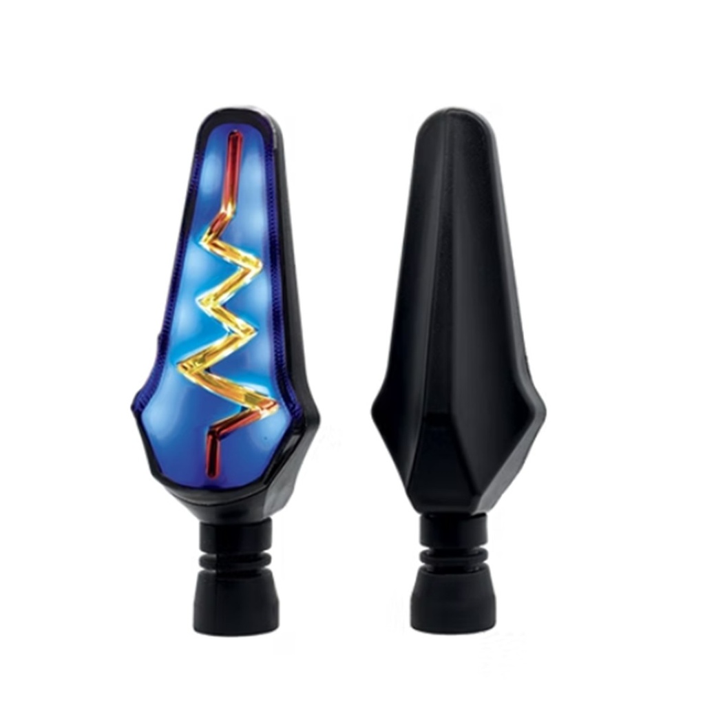 DIRECCIONAL LED SECUENCIAL TIPO RAYO AMAR-AZUL UNIVERSAL