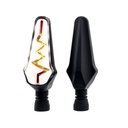 DIRECCIONAL LED SECUENCIAL TIPO RAYO AMAR-BLANC0 UNIVERSAL