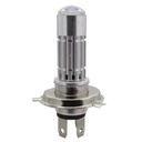 FOCO DE FARO H4 CON LUPA HIPER LED AMARILLO Y BLANCO