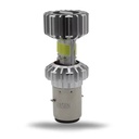 FOCO DE FARO LED MEDIA VUELTA LUZ BLANCA NUEVE LADOS CARCASA PLATA