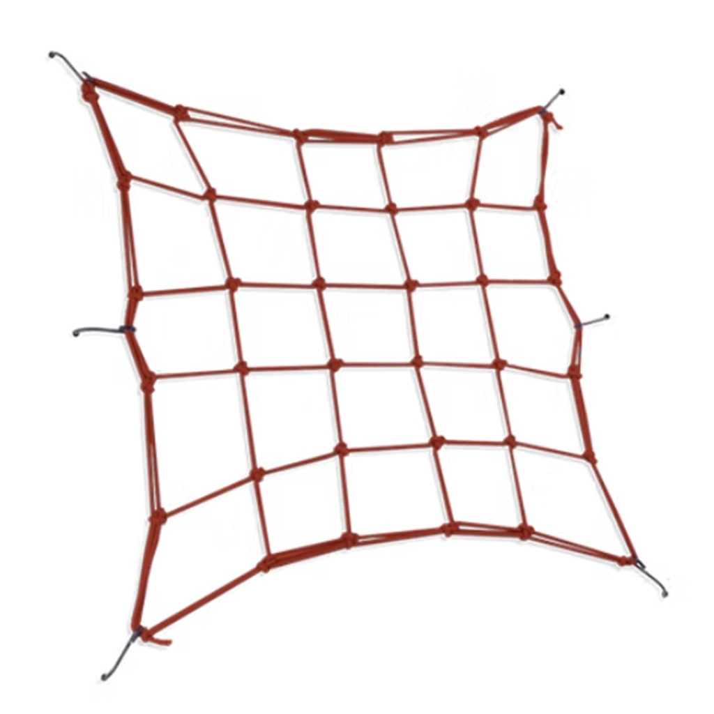 RED PORTA CASCOS COLOR ROJO