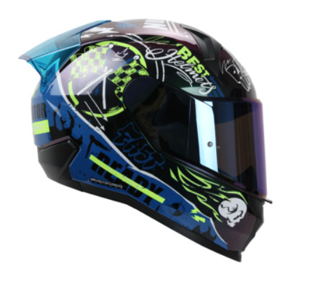 CASCO SHAFT SH560 AMARILLO CAMALEON MOTION M CERRADO MICA IRIDIUM AZUL