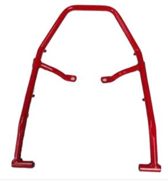 PARRILLA DE METAL TRASERA NEGRO MATE FT-150GT