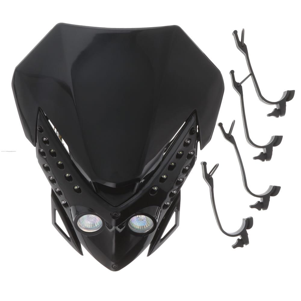 MICA PARABRISAS UNIVERSAL ENDURO C/DIRECCIONALES LED TAIWAN