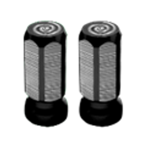 TAPÓN DECORATIVO PARA VÁLVULA EN FORMA DE PRISMA  (NEGRO)