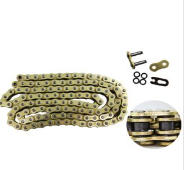 CADENA 520H X 116 GOLD REFORZADA CON ORING 250-SZ 15/250-Z 14-17/250-Z NE 17/DM-150 10-17/DM-250 16/RT-250 16-17/TC-200 14-16/NS-200/CBX-250 TWISTER/HONDA CR-125 10-1