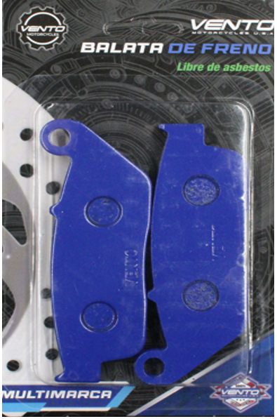 Juego de Balata de Freno Vento Lucky 7 400 2020,Lucky 7 400 2021, Nitrox 200 2020,Nitrox 200 2022,Nitrox 200 2023, Nitrox 250 2020,Nitrox 250 2022,Nitrox 250 T2 2023, Hyper 280 2020,Hyper 280 2021,Hyper 280 2022